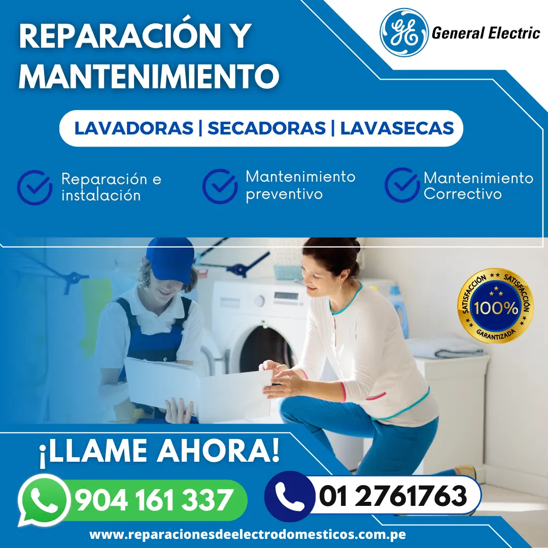  Hoy Mismo Mantenimiento General Electric Lavadoras 904161337-Santa Clara 