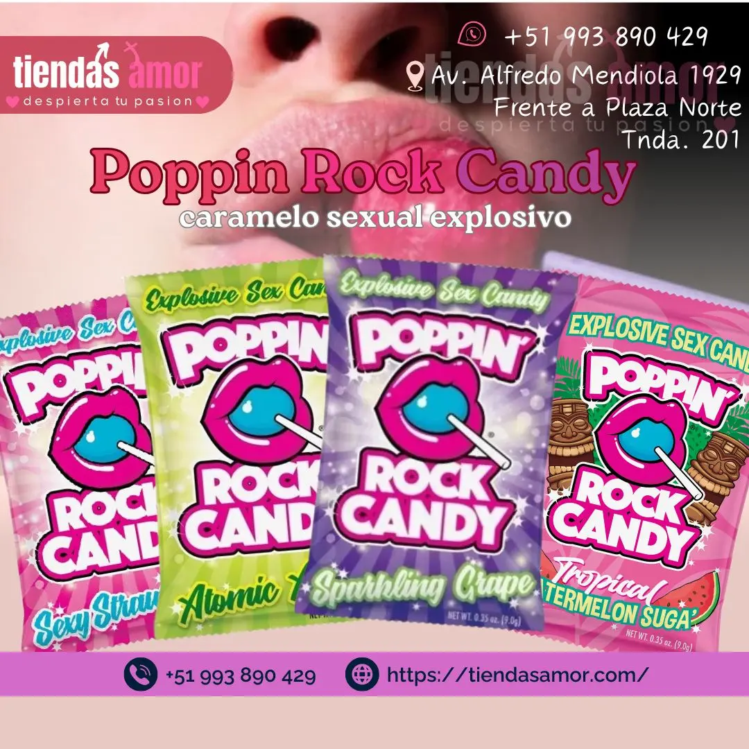 caramelo sex.ual explosivo Poppin Rock Candy