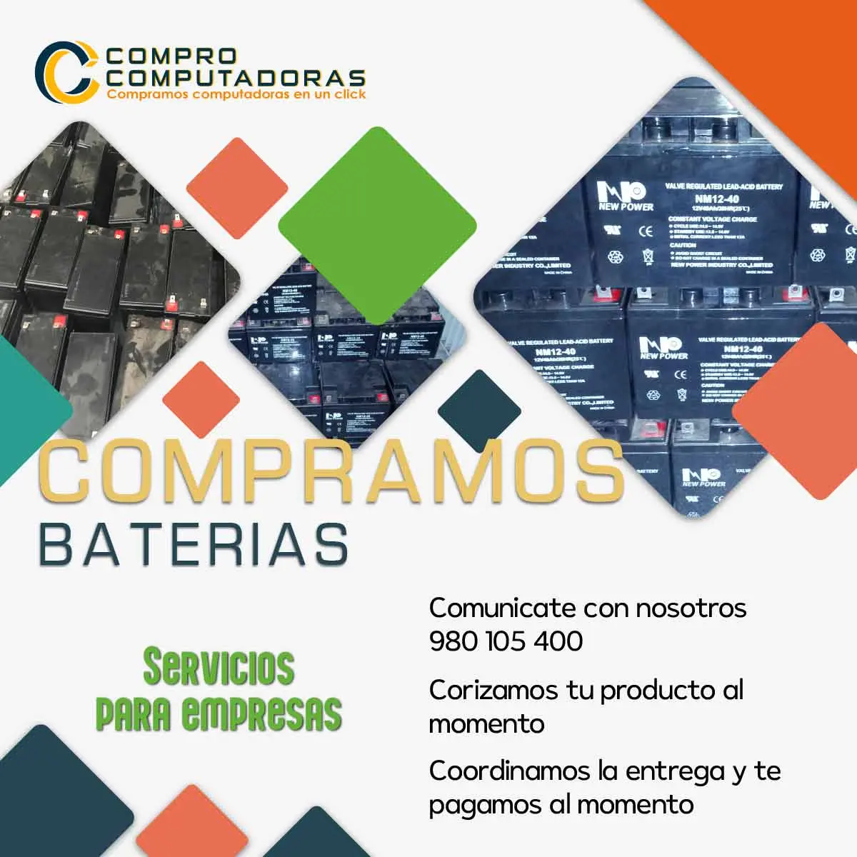 COMPRAMOS BATERIAS 