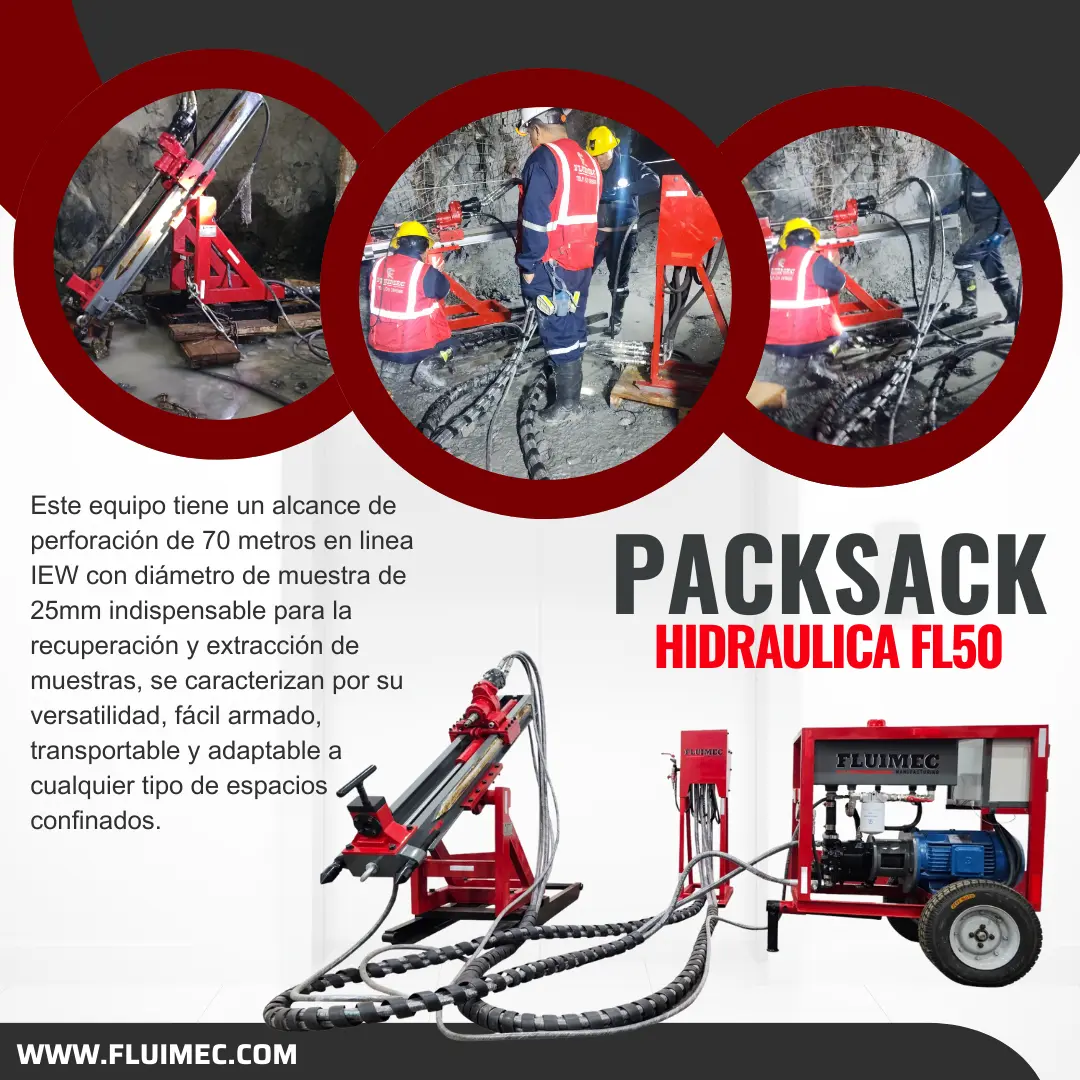 PACKSACK HIDRÁULICA FL50 equipo para interior mina 