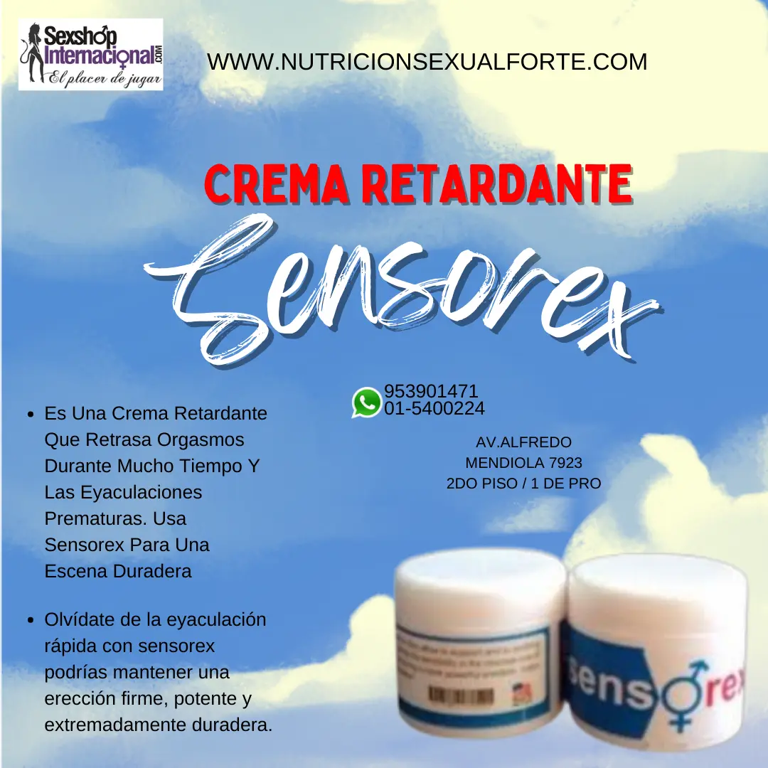 SENSOREX CREMA RETARDANTE-LOS OLIVOS