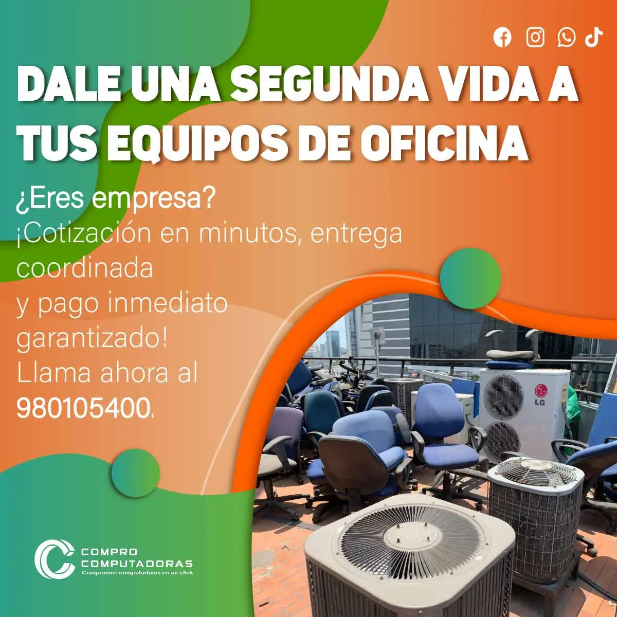 COMPRAMOS EQUIPOS DE OFICINA