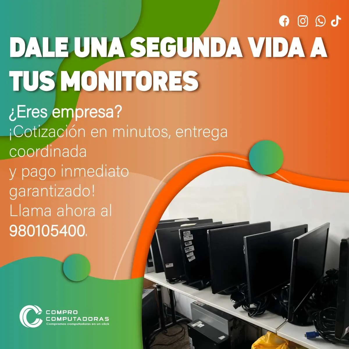 COMPRAMOS MONITORES 