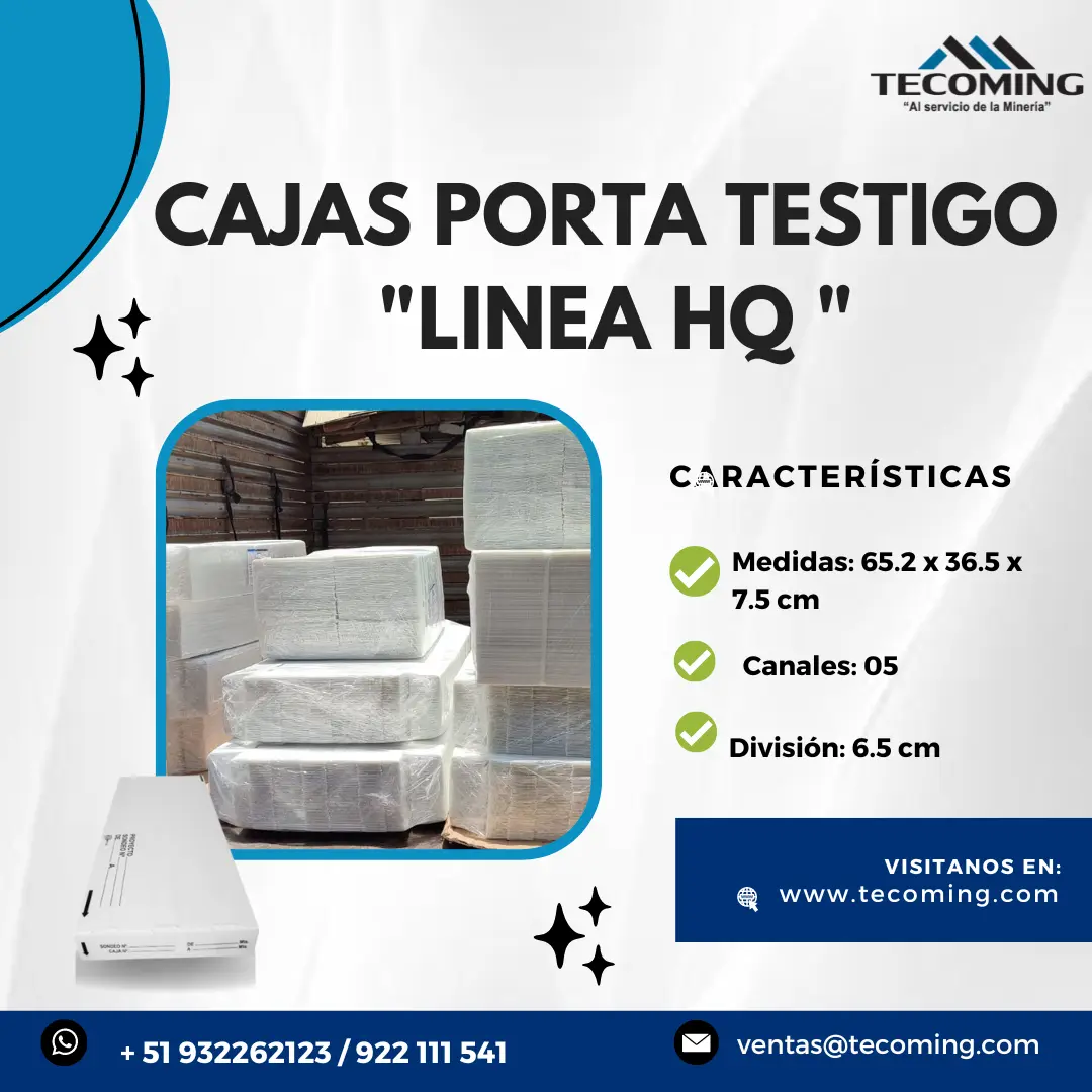 CAJAS PORTA TESTIGO LINEA HQ 