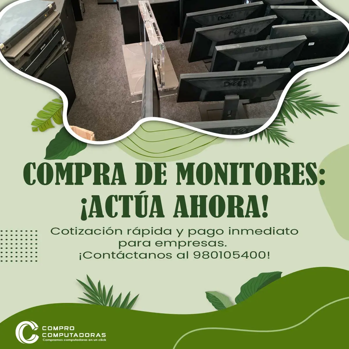 COMPRAMOS MONITORES 