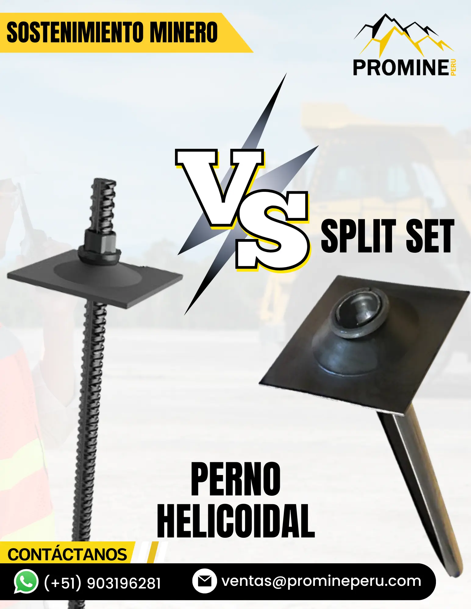 PERNO HELICOIDAL VS SPLIT SET 