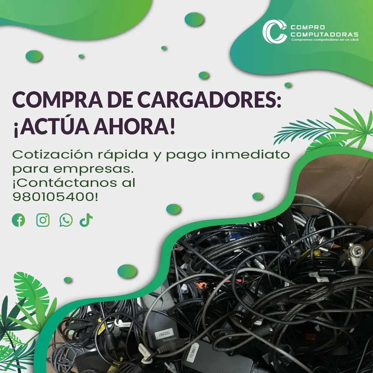 COMPRAMOS CARGADORES 