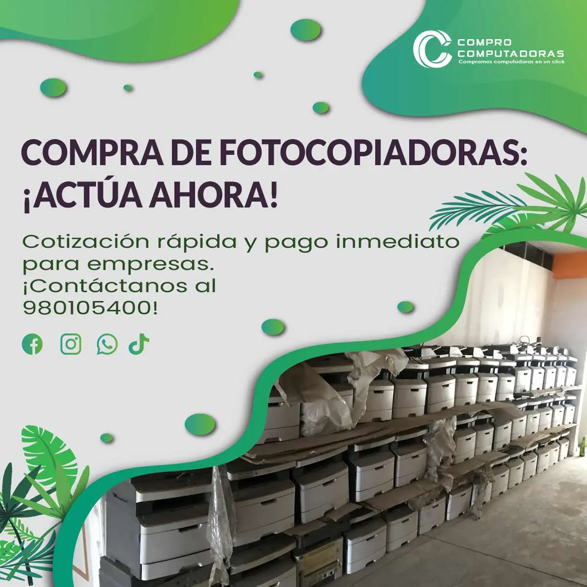 COMPRAMOS FOTOCOPIADORAS