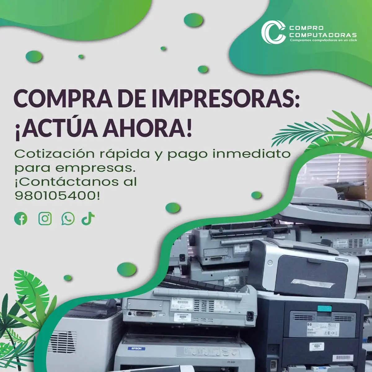 COMPRAMOS IMPRESORAS 