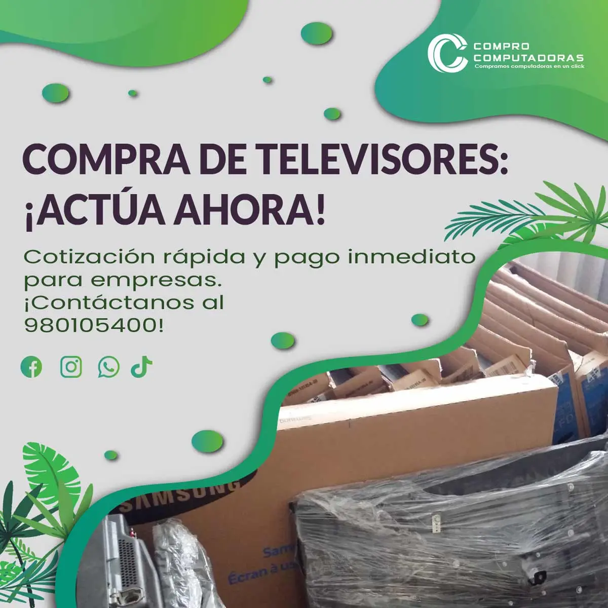 COMPRAMOS TELEVISORES 