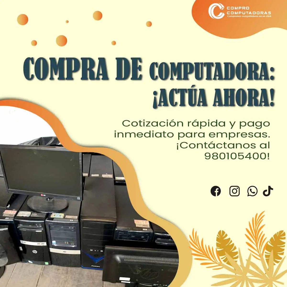 COMPRAMOS COMPUTADORAS 