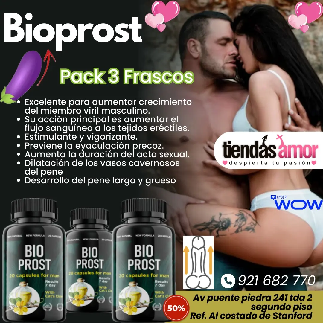 Bio Prost Original Aumenta la duración del acto sexual.