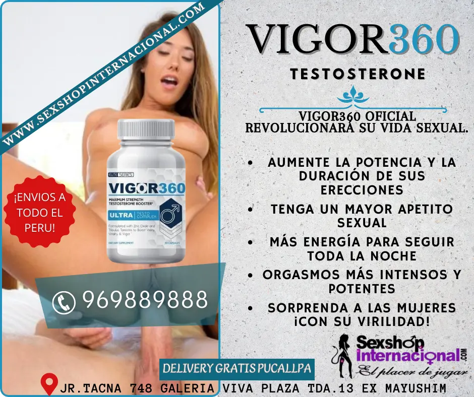 POTENCIADOR SEXUAL AGRANDA EL PENE Y MEJORA TU RENDIMIENTO SEXUAL VIGOR360