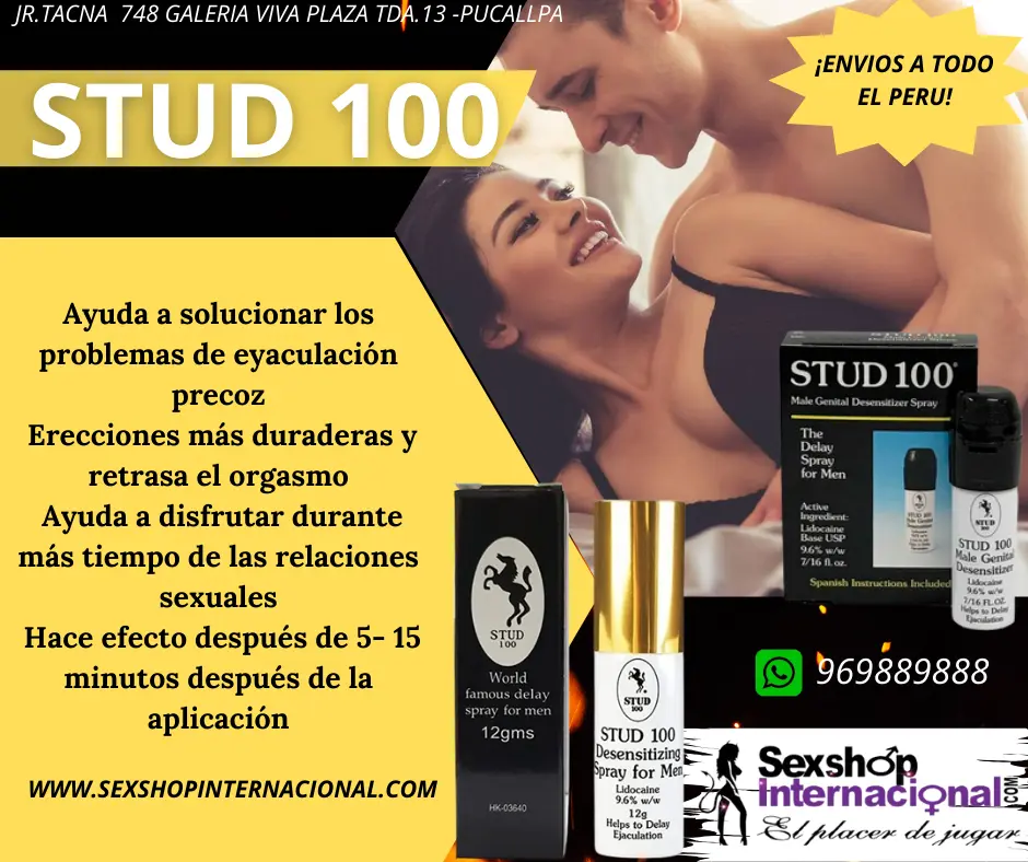 STUD100 TE AYUDARA A CONTROLAR TUS ERECCIONES Y DISFRUTAR POR MAS TIEMPO