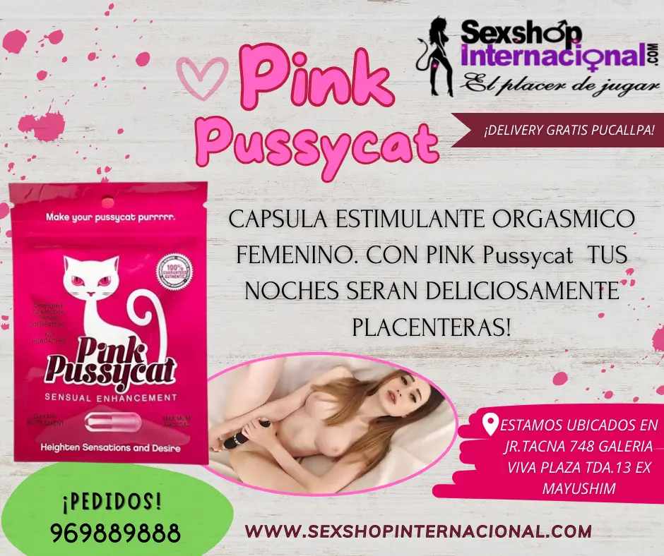 EXPERIMENTA EL VERDADERO PLACER SEXUAL- STIMULANTE ORGASMICO PINK PUSSYCAT