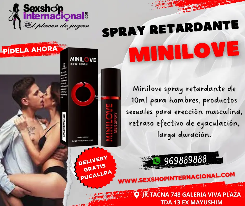 TEN UN ALTO RENDIMIENTO SEXUAL-ERECCIONES FUERTES POR MAS TIEMPO CON MINILOVE RETARDANTE