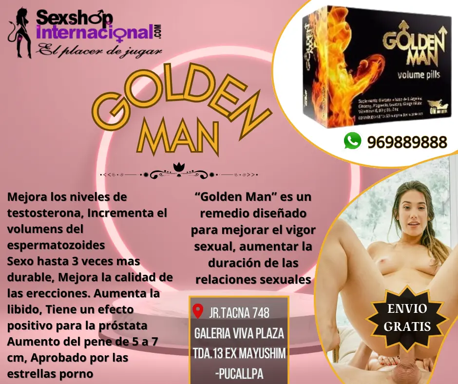 GOLDEN MAN TE AYUDA CON EL CRECIMIENTO NATURAL DE TU MIEMBRO VIRIL Y MEJORA TU VIDA SEXUAL