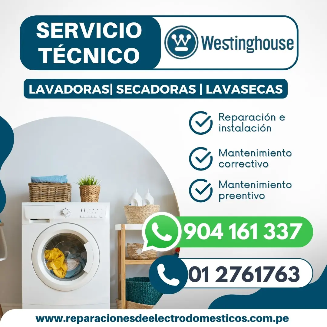  Solución Reparacion Lavadoras «Westinghouse »012761763-Jesus Maria