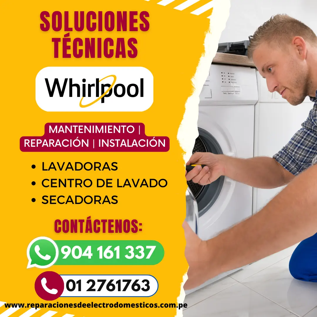 Solución TECNICOS Lavadoras «WHIRLPOOL»012761763-Barranco