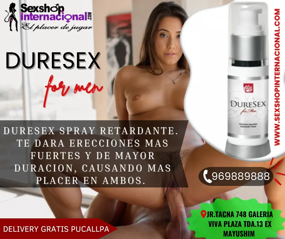 ERECCIONES INTENSAS Y MAS DURACION EN LA CAMA CON SPRAY DURESEX RETARDANTE