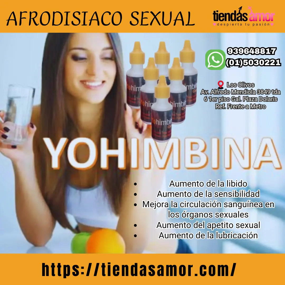 YOHIMBINA EXITANTE PARA MUJER ORGASMO