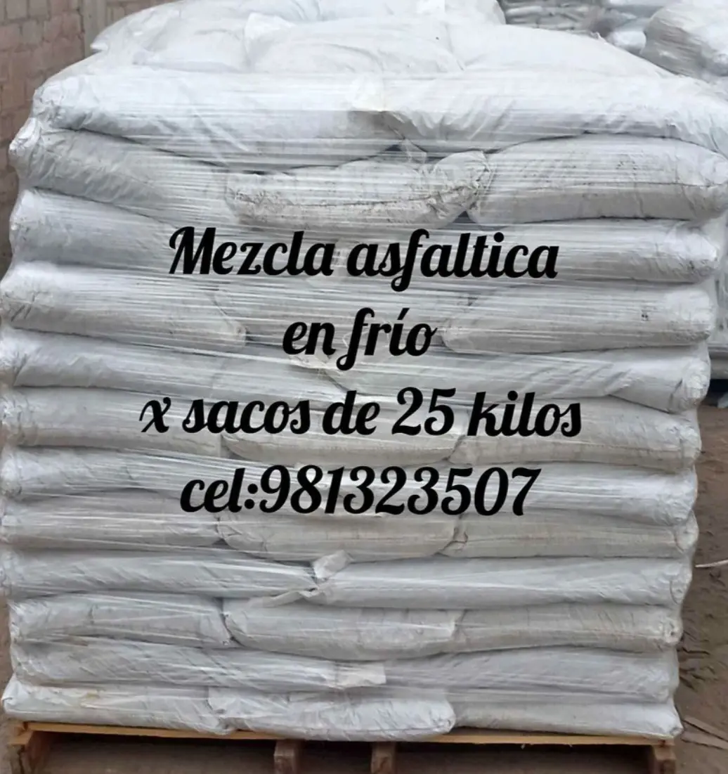 Venta de mezcla asfáltica en frío 