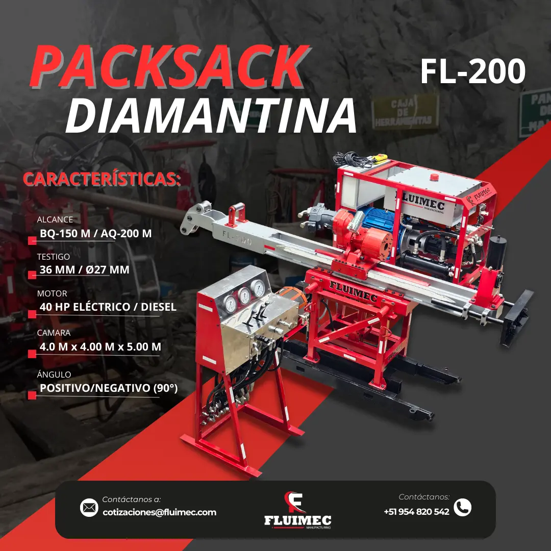 PACKSACK DIAMANTINA FL- 200 equipo para ubicación de vetas 