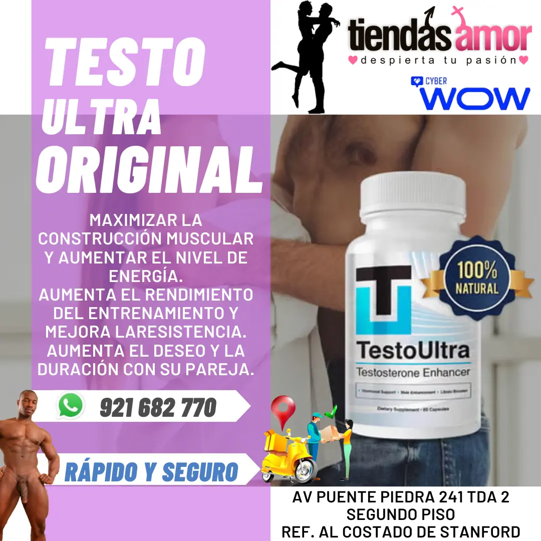 Testo Ultra Testosterone Enhancer Suplemento Hormonal 30 Tab