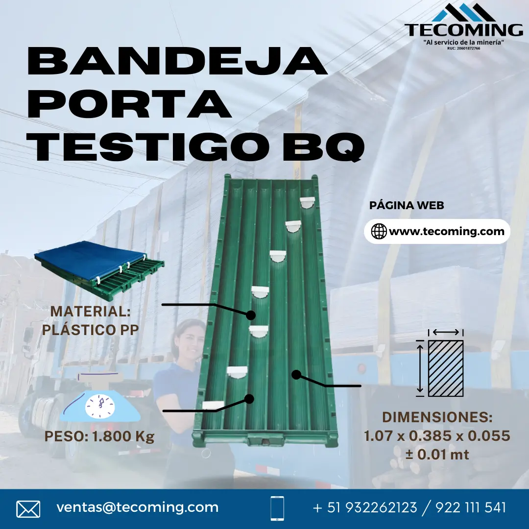 BANDEJA PORTA TESTIGO BQ 