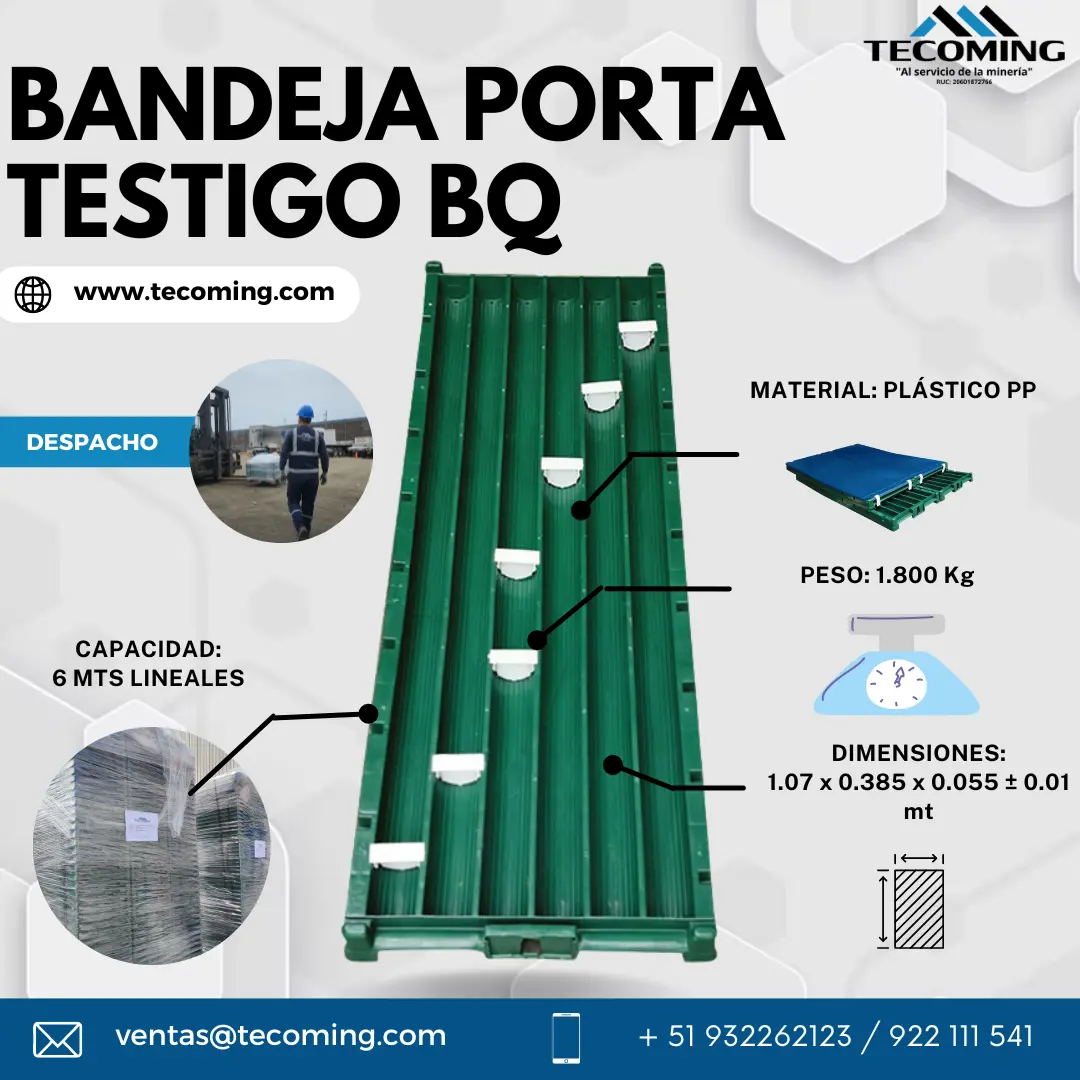 BANDEJA PORTA TESTIGO BQ 