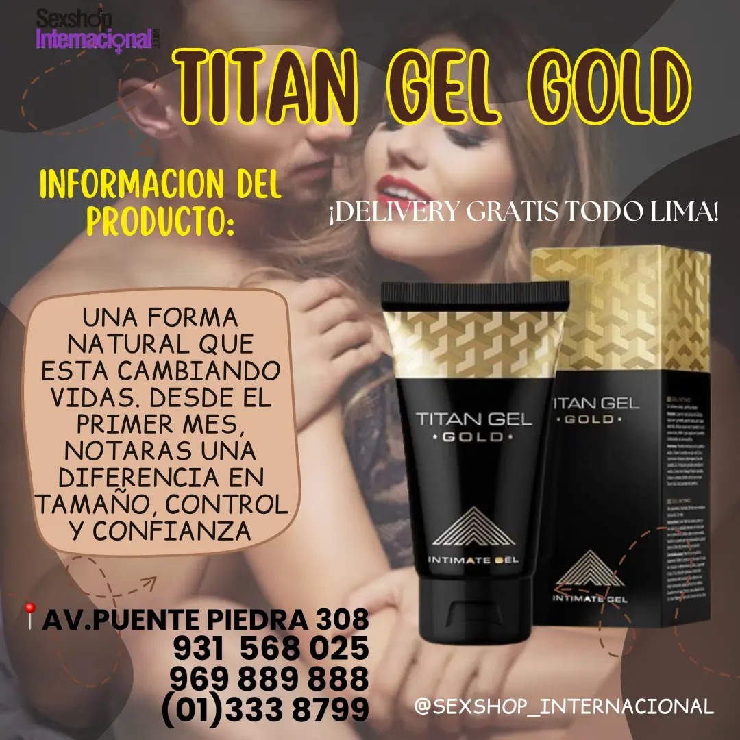 MES DE OFERTA - Titan Gel GOLD para hombres producto original 