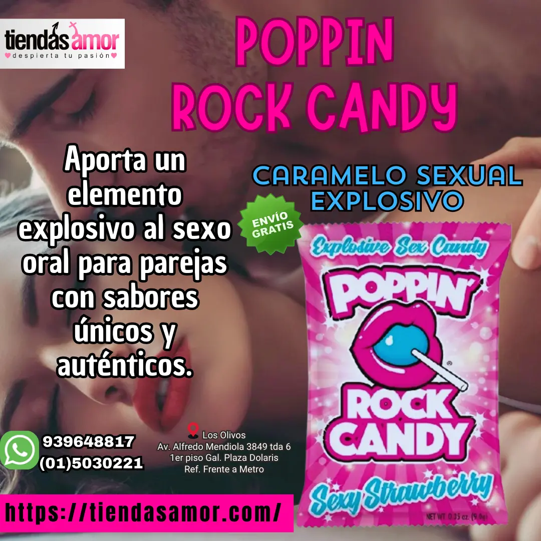 Poppin Rock Candy caramelo explosivo sexo oral