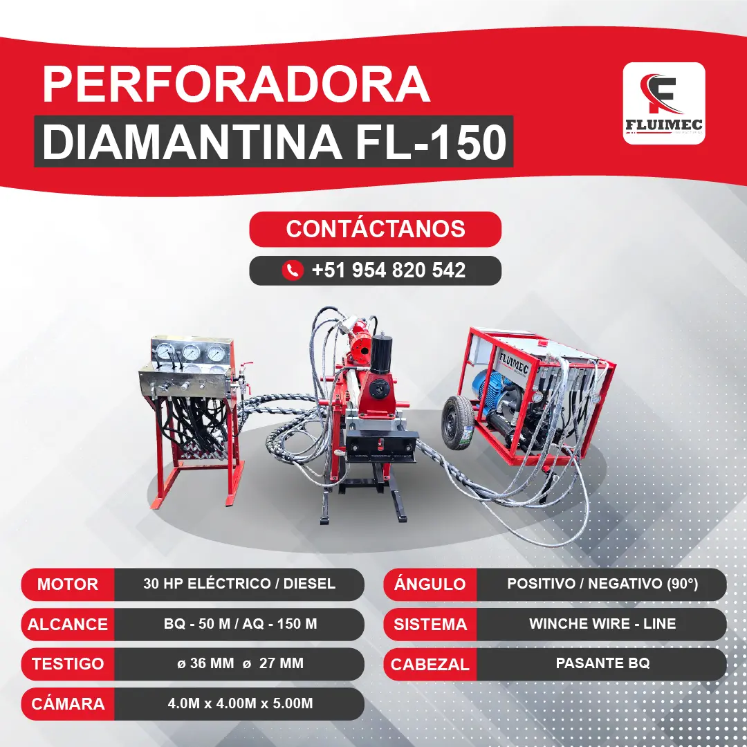 PACKSACK DIAMANTINA FL-150 equipo para industria minera 