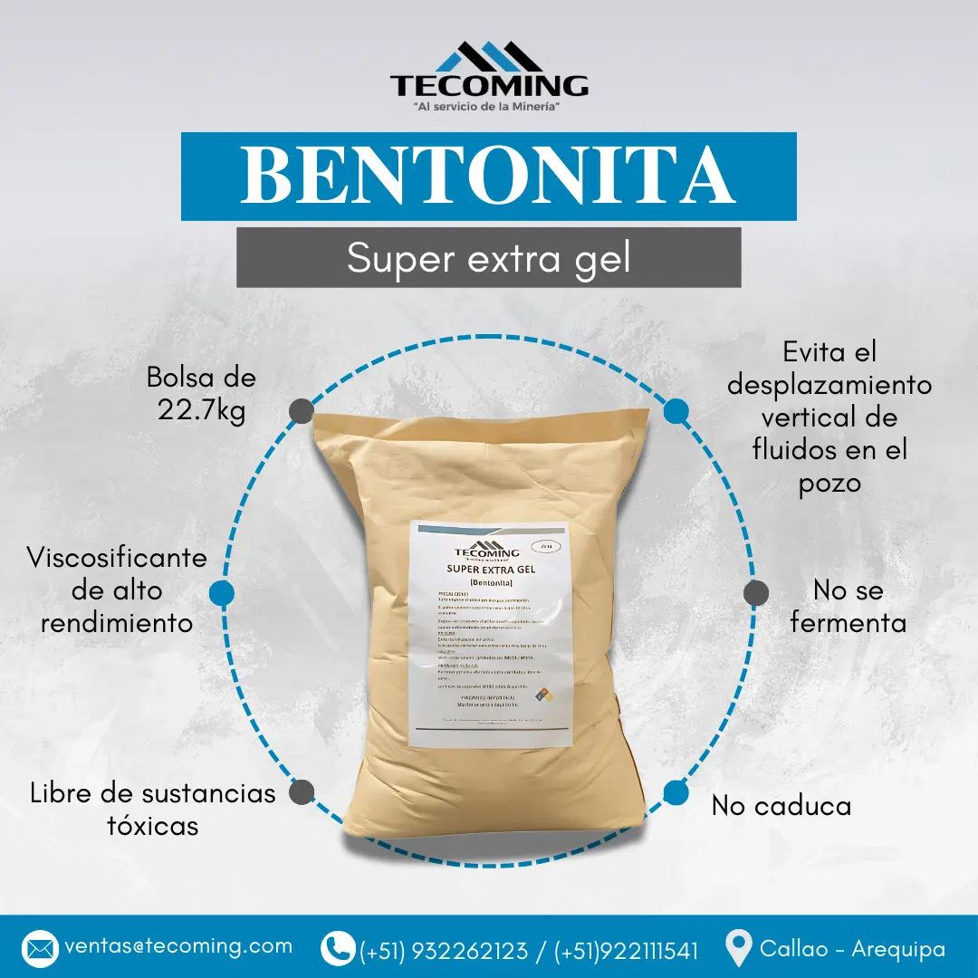 BENTONITA SUPER EXTRA GEL TECOMING SAC