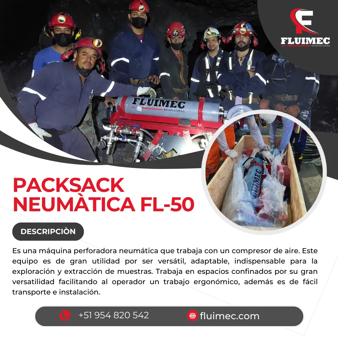 PACKSACK NEUMATICA FL-50 explotación minera