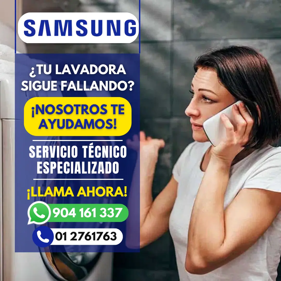 Tecnicos a Domicilio SAMSUNG 904161337 Lavadora - El Agustino