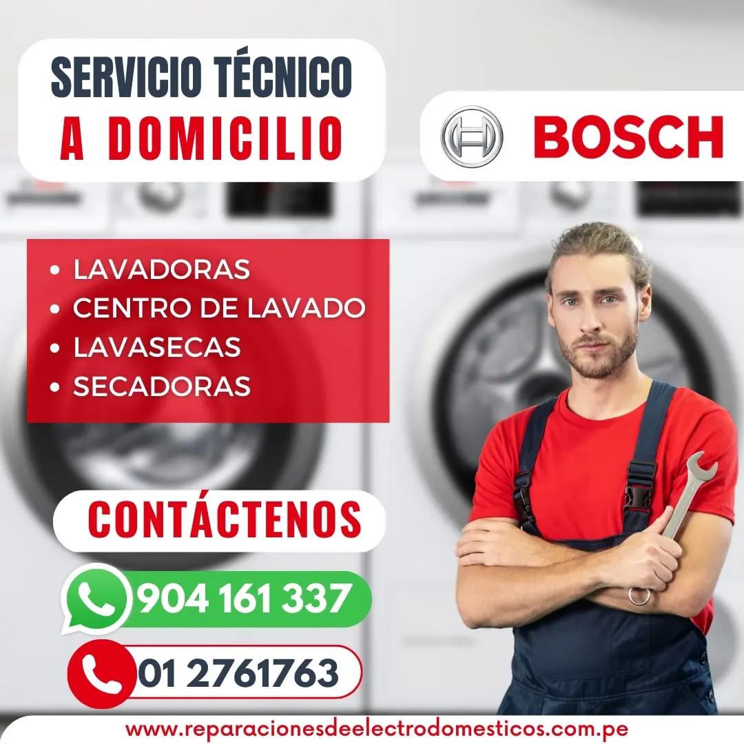  Servicio rápido BOSCH 904161337 Reparacion Lavadoras - Jesus Maria