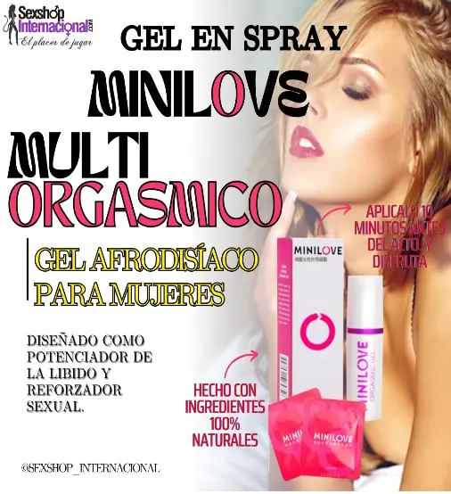 MINILOVE GEL SPRAY MULTI ORGAMICO PLACER A CHORROS FEMENINO 931568025