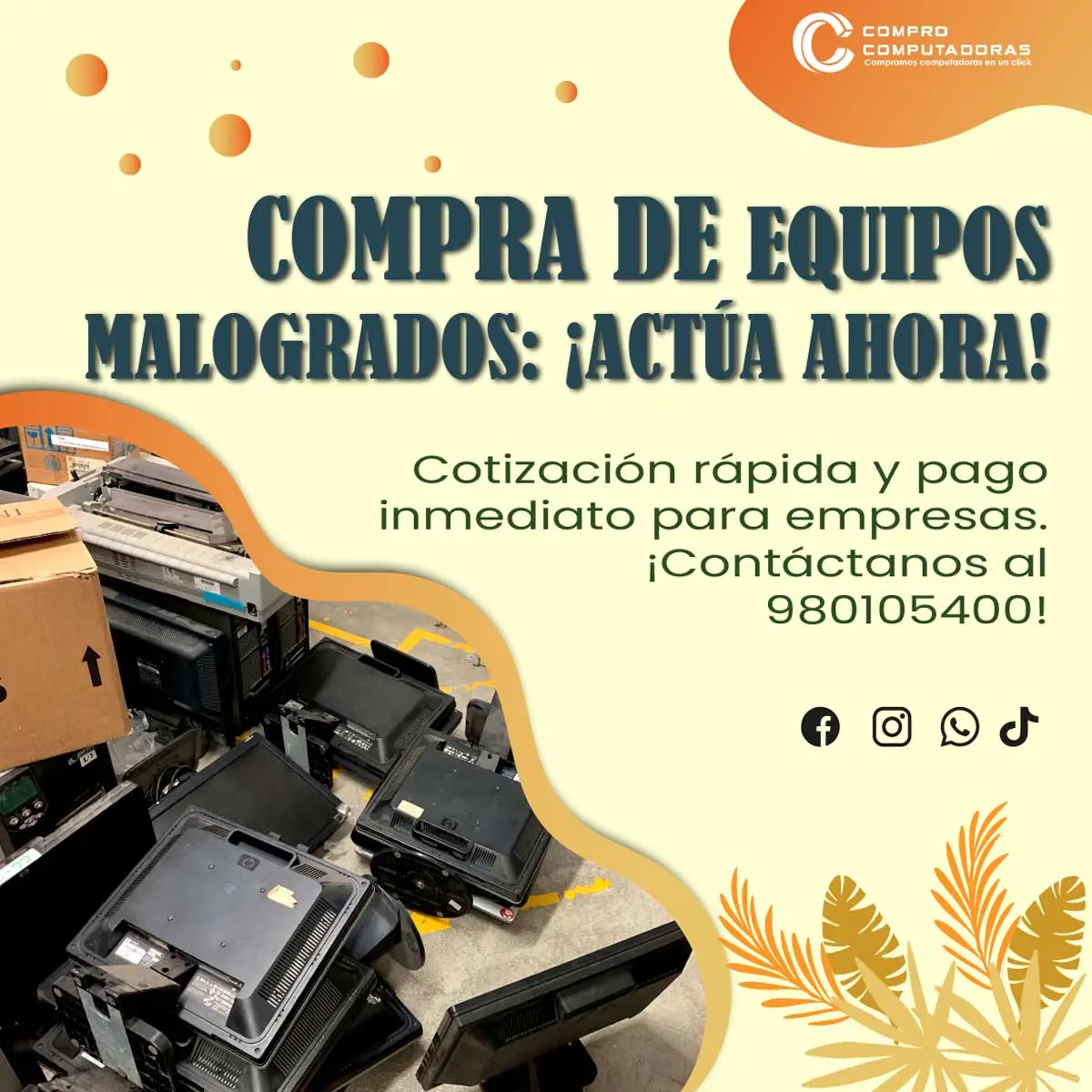 COMPRAMOS EQUIPOS MALOGRADOS