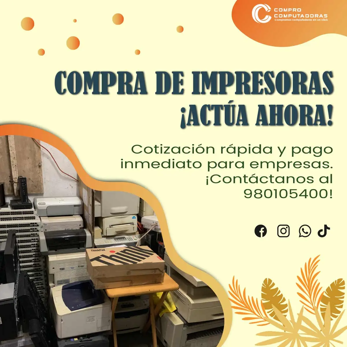 COMPRAMOS IMPRESORAS 