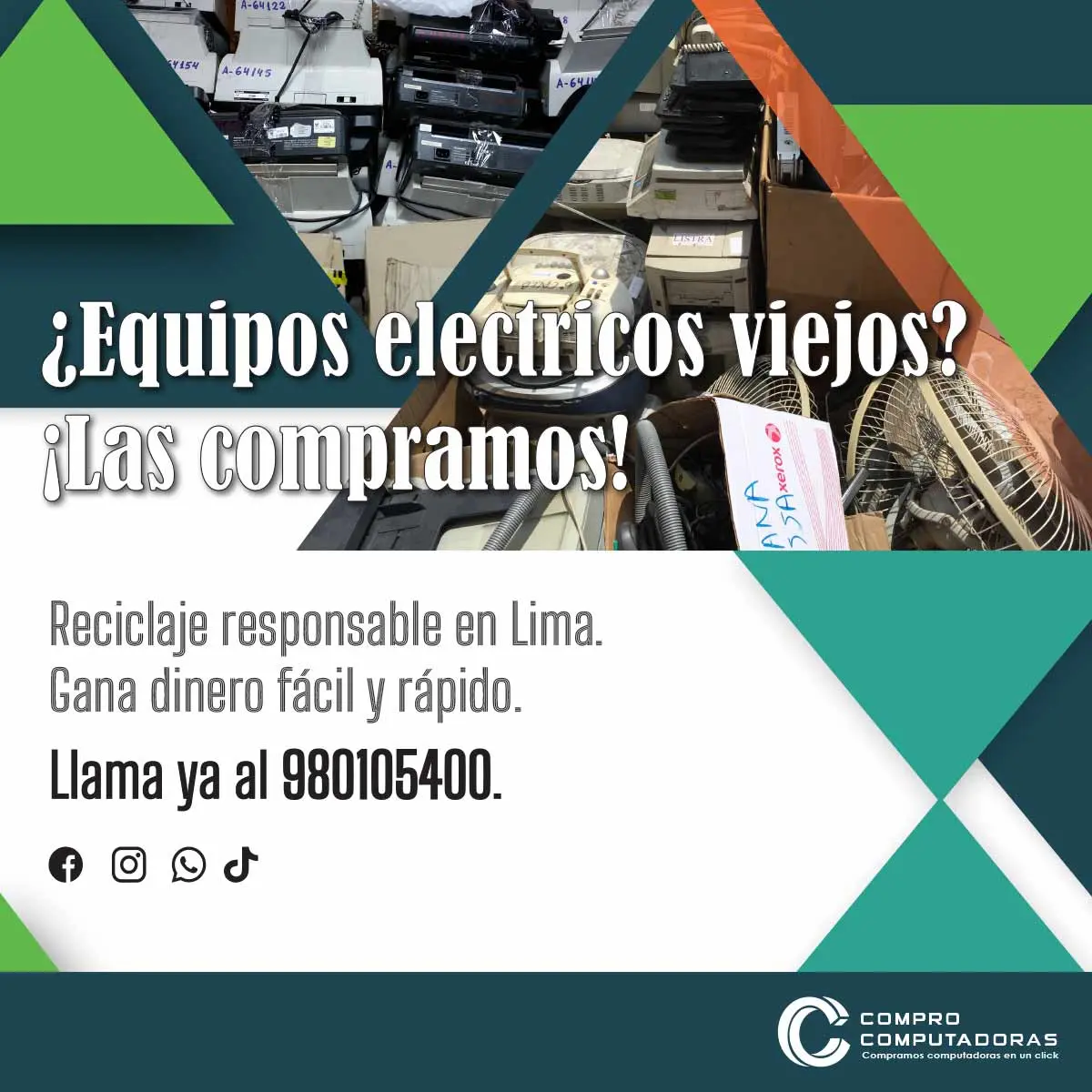 COMPRAMOS EQUIPOS ELECTRICOS Y ELECTRONICOS 