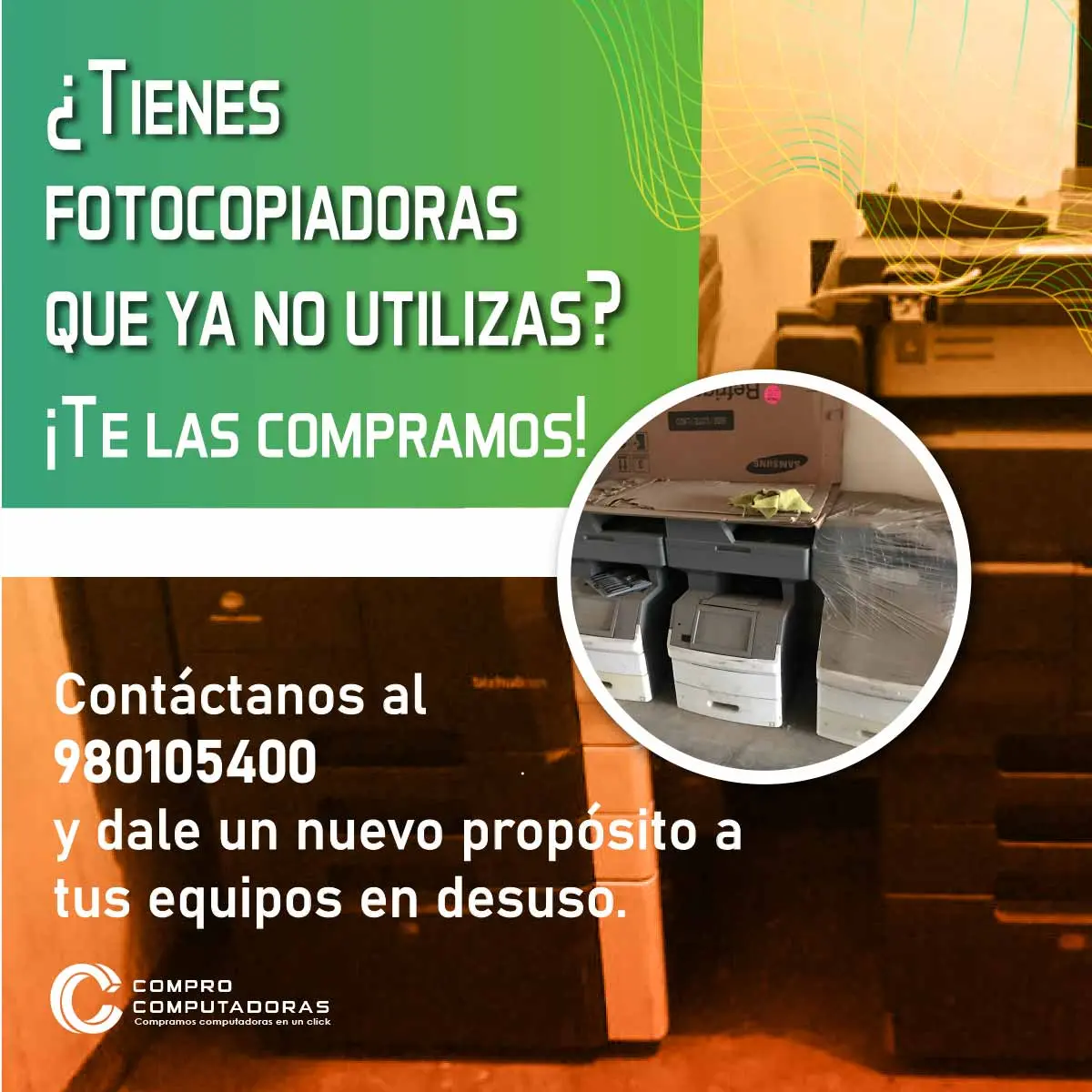 COMPRAMOS FOTOCOPIADORAS