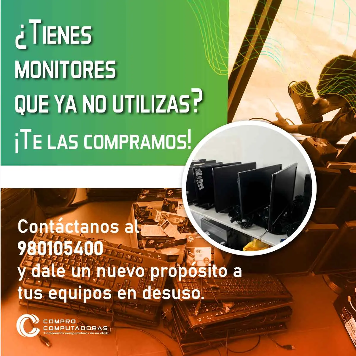 COMPRAMOS MONITORES 