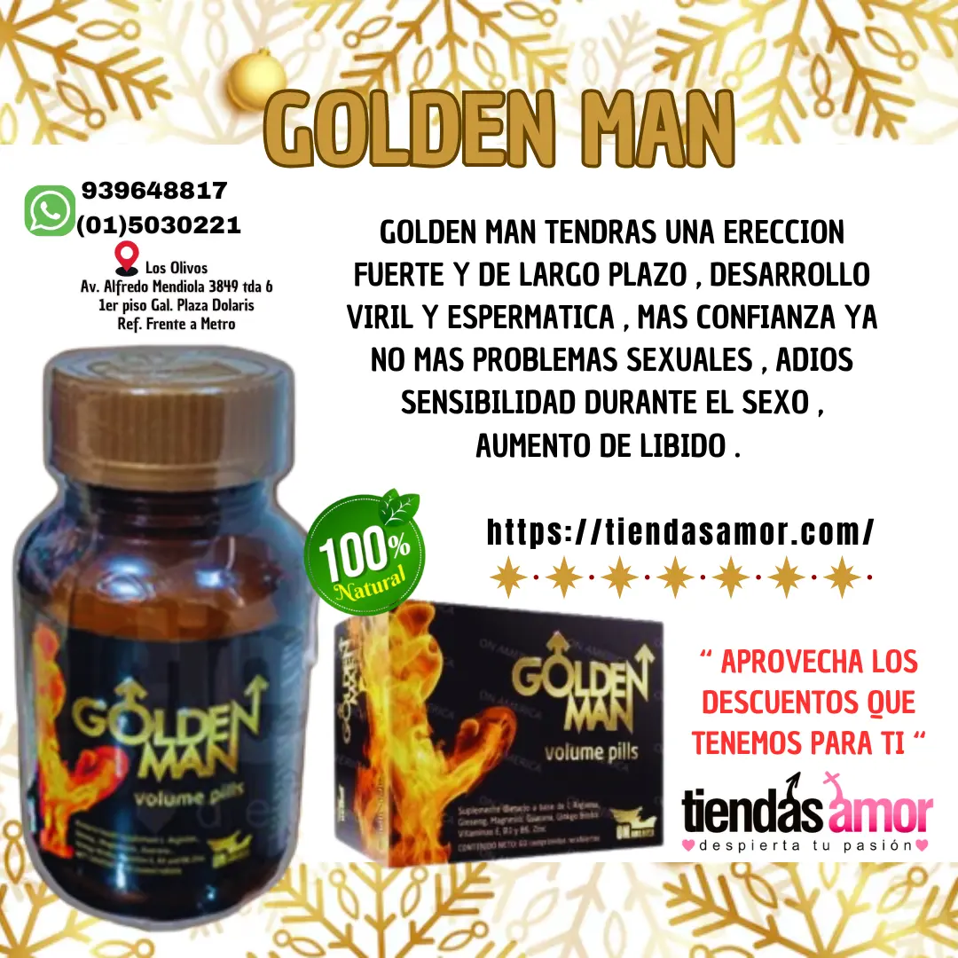 GOLDE MAN EL MEJOR PRODUCTO PARA EL MIEMBRO