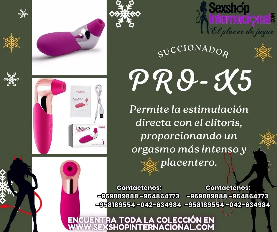 PRO X5 ESTIMULADOR ORGASMICO SUCCIONADOR