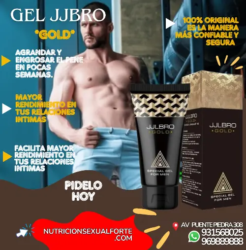 JJBRO GOLD GEL DESARROLADOR VIRIL 100 SEGURO C 931568025