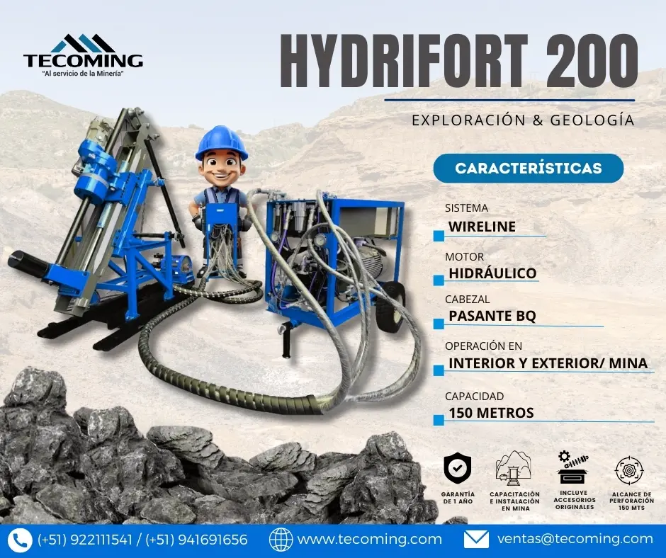 EQUIPO PARA INTERIOR MINA HYDRIFORT 200 TECOMING