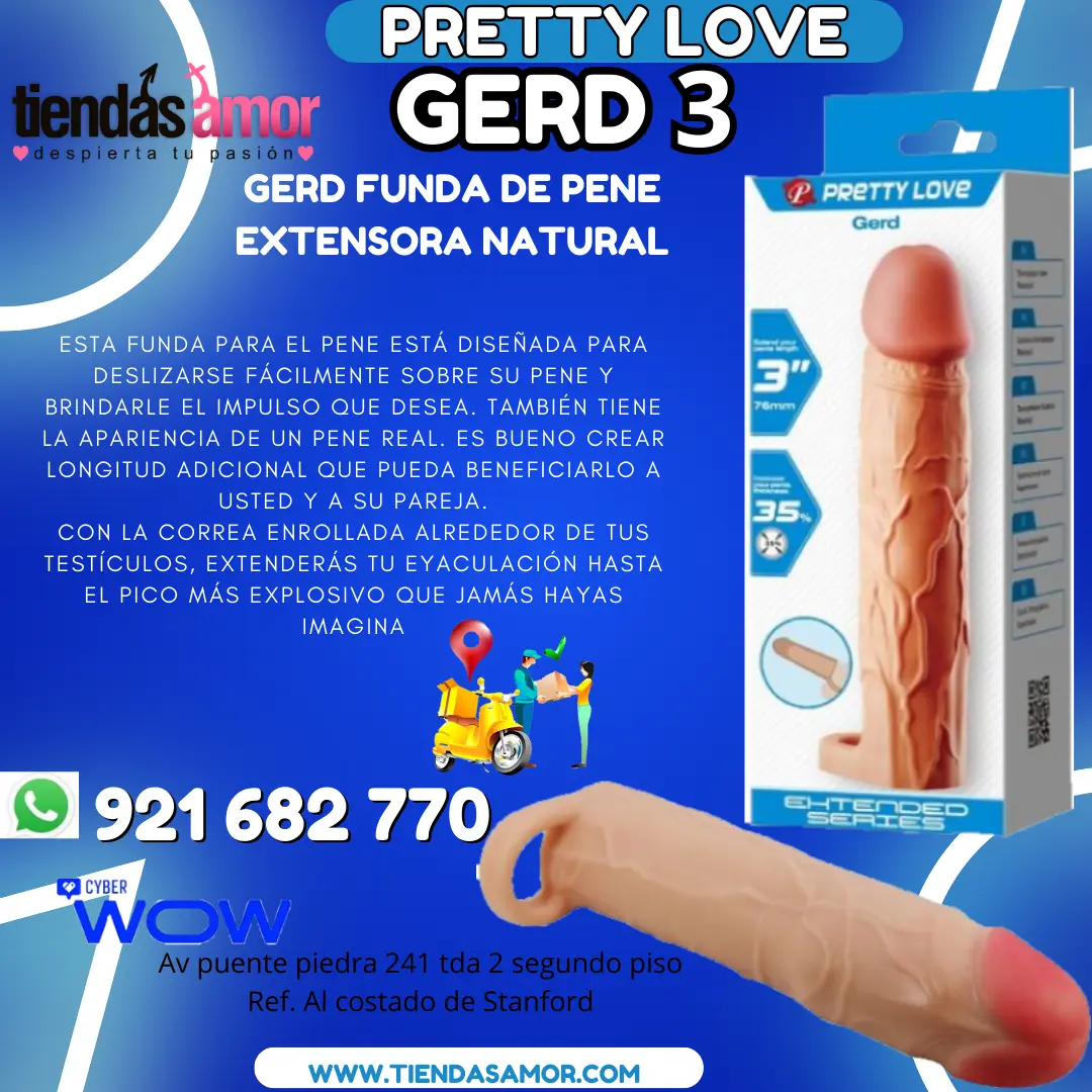 PRETTY LOVE - GERD FUNDA DE PENE EXTENSORA NATURAL