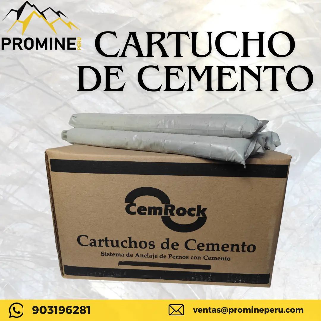 CARTUCHO DE CEMENTO SOSTENIMIENTO MINERO 