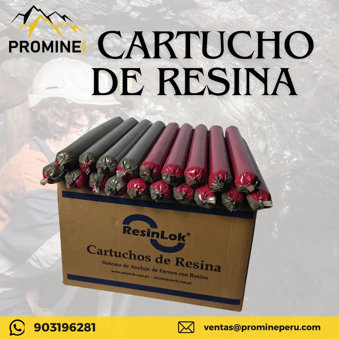 CARTUCHO DE RESINA SOPORTE MINERO 